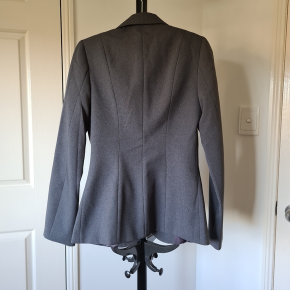 PORTMANS 6 Gray Formal Suit Blazer | Office Workwear Grey Longsleeves Jumper - Picture 2 of 6